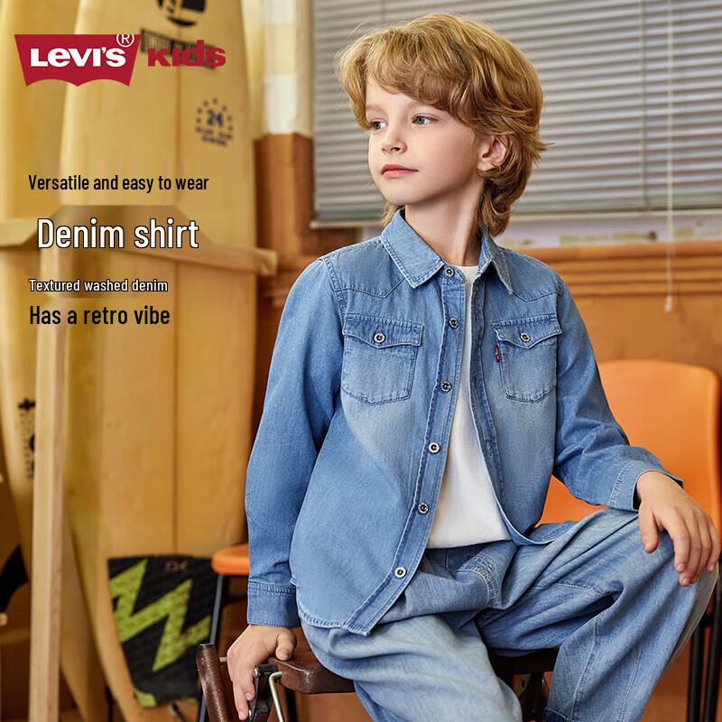 Джинсовая рубашка с длинным рукавом Levi s для детей 6
