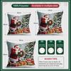 Retro Santa Claus  Gifts  Cushions Pillowcase Cushion Cover Throw Pillow Sofa Decoration Pillowcover Home Car Decor