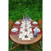 New Year Concept Christmas Tree Printed Runner and Placemat Set 5 Pieces / Placemat Table Mat Dining Table Mat Coaster