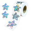 500Pcs Laser Star Stickers Labels Self-Adhesive Sticker Kid Rewards Stickers For Party Activity Gift Business Stationery Sticker