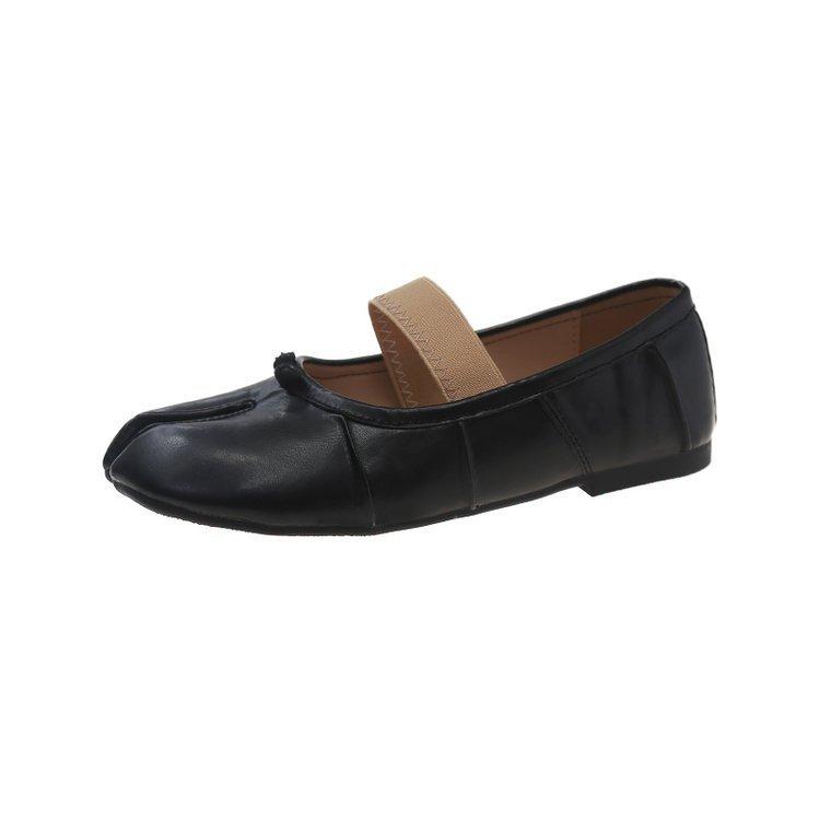 Fashion Casual Spring Autumn Vintage Flats Female Leather Split-toe Shoes for Women Designer Soft Bottom Lolita Shoes Ladies