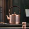 Copper Kettle with Strainer Long-Lasting Hammered Copper Teapot Teapot with Strainer Heavy-Duty Ergonomic