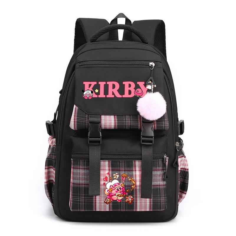 Super cute star card than high-value cartoon peripheral backpack for men and women, large-capacity weight reduction student schoolbag