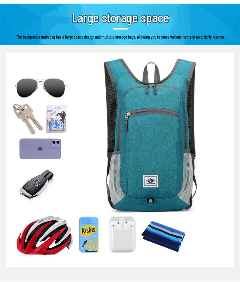 Ultralight Water-resistant Folding Backpack for Outdoor Sports & Travel