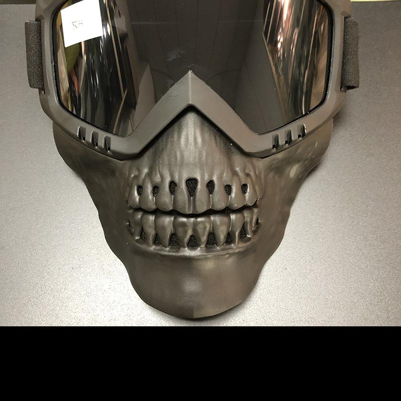 

Outdoor Motorcycle Riding Goggles Skull Mask Ghost Mask Harley Windproof Direct Delivery Windproof Upgrade Average Size сірий колір