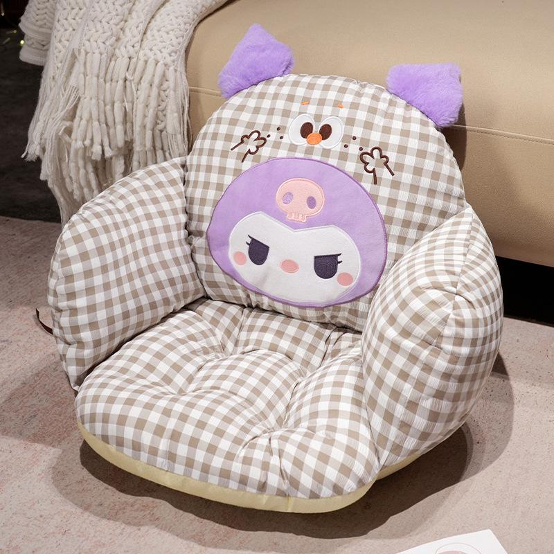 

Sanrio Comfortable Seat Cushion Kuromi My Melody Cinnamoroll Pom Pom Purin Pochacco Sitting Cushion Chair Back Cushion Thickened 50x45cm