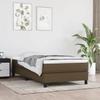 Bed Frame with Mattress - Maison Exclusive - 90x190 Cm - 20 Cm Pocket Spring Mattress - Dark Brown