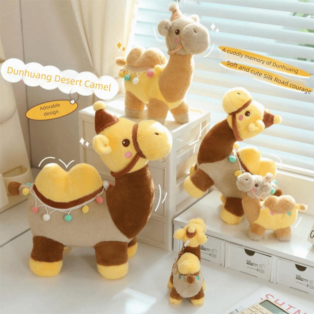 Plush Desert Animal Soft Plush Stuffed Toy PP Cotton Cartoon Camel Shaped Doll  Kid Girl Boy