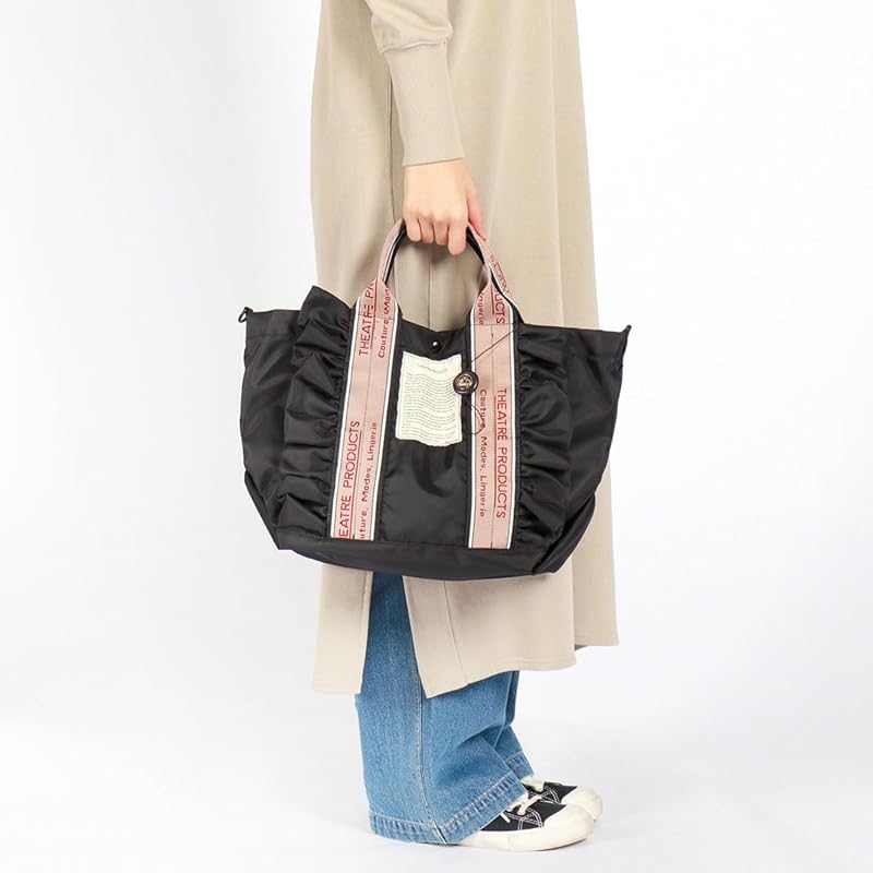 [Theater Products] 2WAY FRILL TOTE THAMES L tote bag CL240362 Beige