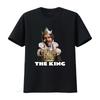 The King Mascot Burger T Shirt Vintage Washed Breathable Comfortable Unisex Soft Designer Clothes Fashion Graphic