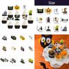 Cake Halloween Party Flag Decor With Paper Witches Castle For Event Venue Setup