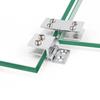 Glass Plate Carrier Cupboard Bathroom Bilateral Clip Glass Clamp Glass Hinge Cabinet Door Hinge
