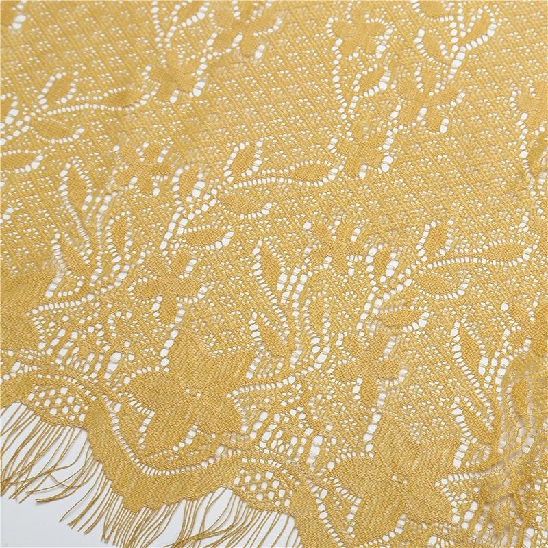 Spitzen-Patchwork Damen Malaysischer Schal Wickeltuch Muslimischer Hijab Kopftuch Sommer Islamischer Langer Schal