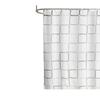 1pc With Pattern Shower Curtain PEVA Waterproof Shower Curtain Bathroom Partition Curtain Bathroom Decoration Accessories