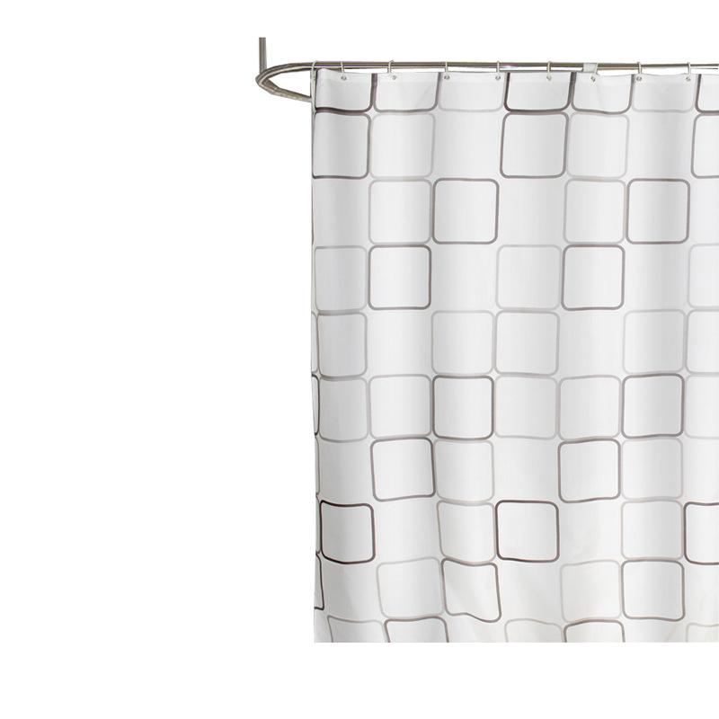 1pc With Pattern Shower Curtain PEVA Waterproof Shower Curtain Bathroom Partition Curtain Bathroom Decoration Accessories