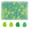 YOUOWO Mixed Resin Leaf Decorative for Cute Resin Decorations 100-Piece Parts, Green, Crafts, Handmade,