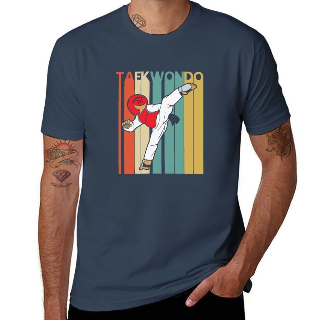 Vintage Taekwondo Tshirt Sports Basic Short Sleeve Tshirt