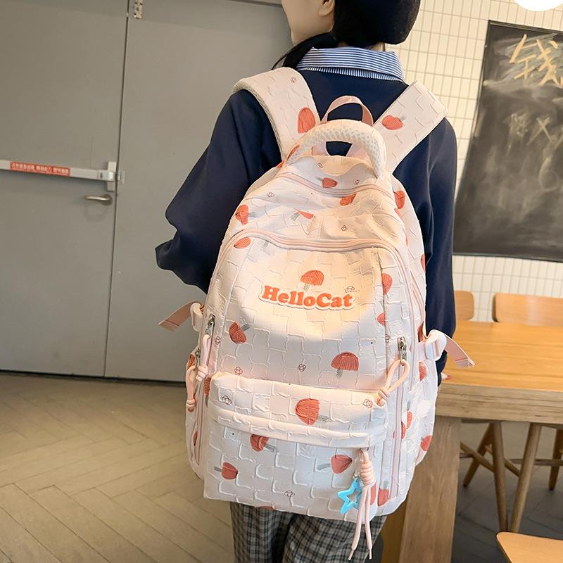 Children's Schoolbags Elementary School Girls Junior High School Girls Letters High Looking Dirty Resistant Backpack