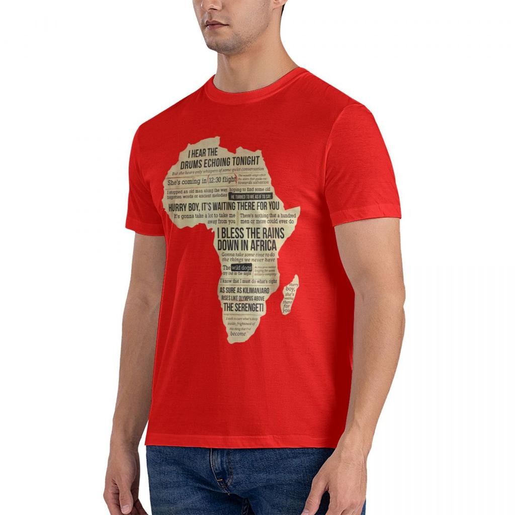 Cotton Fashion 2024 T-shirt Africa T Shirt Bless Africa Rains On Toto High Quality Men Tee Tops Fashion Summer Harajuku T-shirts