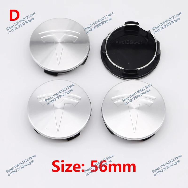 

4Pcs Integrated Hub Cap For Tesla Model 3 Model S Model X Model Y Cybertruck Roadster Car Badge Wheel Center Hub Cap Accessories