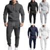 Men's Cargo Hoodie Set | Loose Fit, Fleece Premium Cotton Blend, Warm | Versatile For Work, Daily & Casual