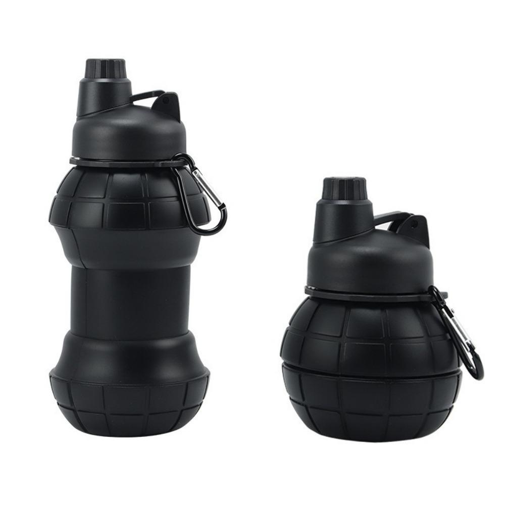 Großes Fassungsvermögen Faltbarer Wasserbecher 500 ml Faltbarer Silikonbecher Outdoor-Aktivitäten