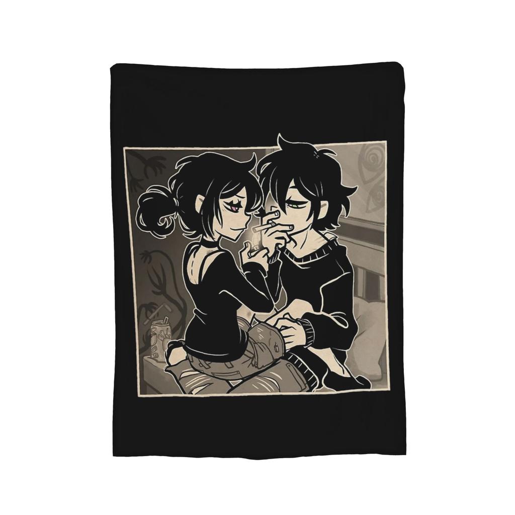 Ashley and Andrew Velvet Throw Blankets The Coffin of Andy and Leyley Modern Blanket for Bed Couch Super Warm Bedroom Quilt,