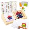 House Design Logic Game Montessori Toys Creative Geometric Shape Spatial Imagination Intellectual Thinking Puzzle Games Kids Toy
