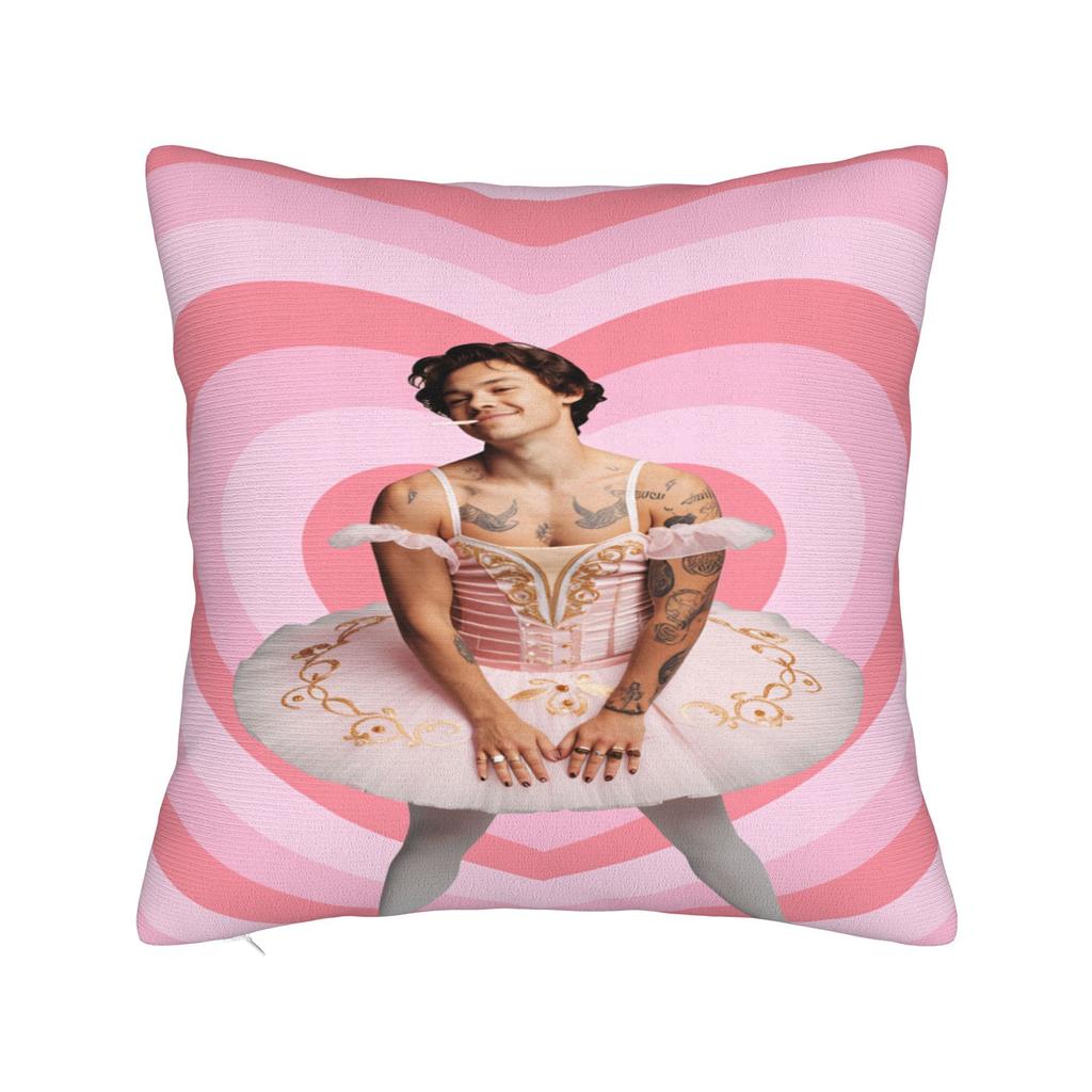 Singer H-Harrys S-Styles Pillow Case  Soft Pillow Cover For Sofa Car Home Decor Funny Cushion Cover