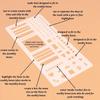 Creative Manual Handmade Flexible Record Template Dot Grid Reusable Drawing and List Template Flexible Journal Stencils