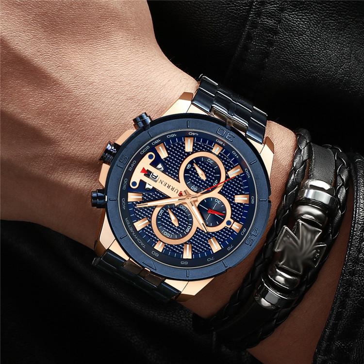 CURREN Men's Watch Quartz Watch Watch The Watch Is Waterproof