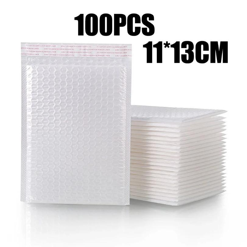 Bubble Mailers Wholesale White Filled Envelopes for Packaging, Mailing Gifts, Self Sealing Transport Bags, Bubble Envelopes