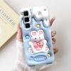For Infinix Hot 50 Pro+ Hot50 Pro Hot 50 Pro Plus 4G Phone Case Soft Silicone Back Cover Love Heart Girly Flower Painting Fundas