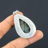 Gift For Her 925 Sterling Silver Natural Labradorite Gemstone Jewelry Pendant
