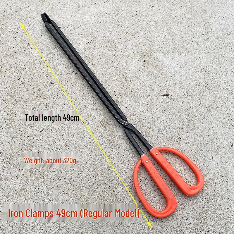 Stainless Steel Extended Trash & Food Tongs - Durable, Hygienic Pick-Up Tool
