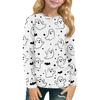 Children's Long-sleeved O-neck Top Printed Daily Casual
