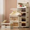 Foldable Dustproof Multi-Layer Storage Cabinet for Kitchen & Living Room