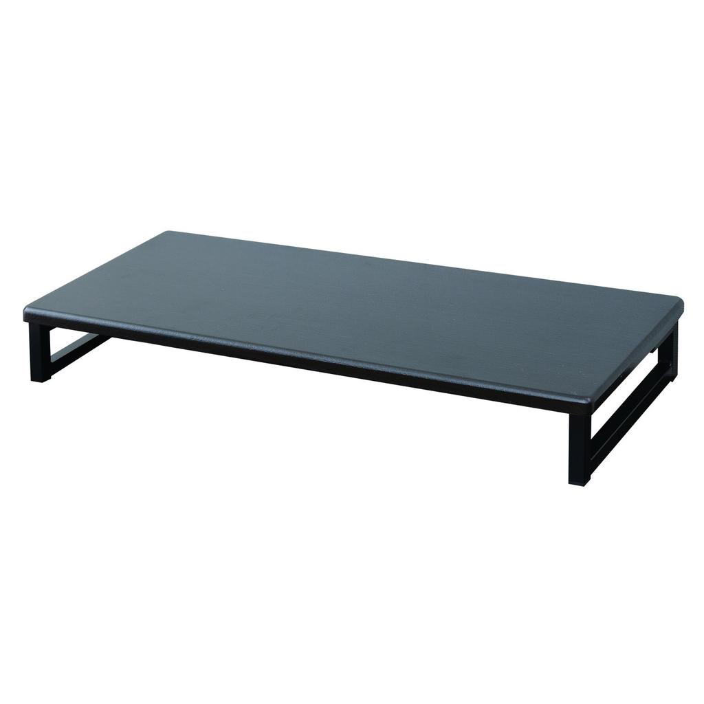 YAMAZEN Monitor Wide X Deep X Keyboard Easy Ideal for Working from Home DTS-5925(BK/BK) Stand, 22.2" 10.8" 3.3" High, Compact, Storage, Assembly,