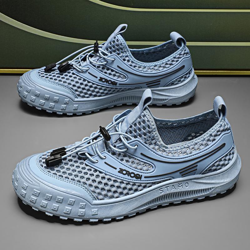Summer Breathable Men Casual Shoes Lightweight Mesh Walking Sneakers Non-slip Sport Shoes Athletic Jogging Shoes Tennis Shoes