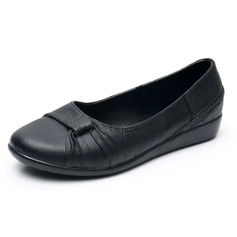 Sapatos Femininas Women Classic Round Toe Black Anti Skid Flat Loafers Zapatos De Mujer Lady Casual Waterproof Rain Shoes Ba121