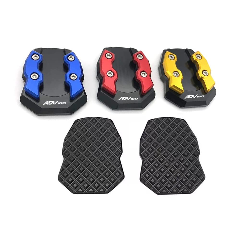 FOR HONDA ADV160 ADV 160 2022 Motorcycle CNC Kickstand Foot Side Stand Extension Pad Support Expansion Plate (Blue)