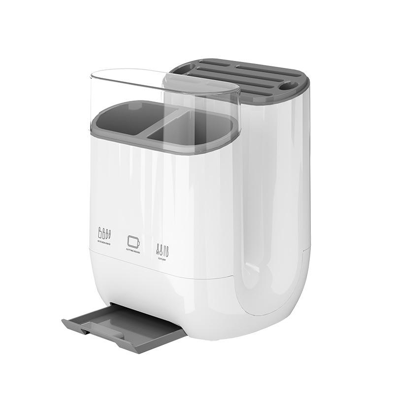 Rutschfester Messerständer mit Schneidebretthalter, Küchenorganisator, Mühelose Reinigung, Praktischer Platzsparer