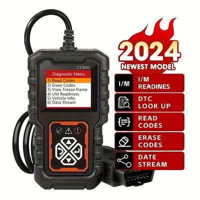 2025 OBDII skener Diagnostický nástroj pro auto 3001 OBD2 skener, Čtečka chybových kódů motoru Režim CAN Diagnostický skenovací nástroj pro Obd2 skenování