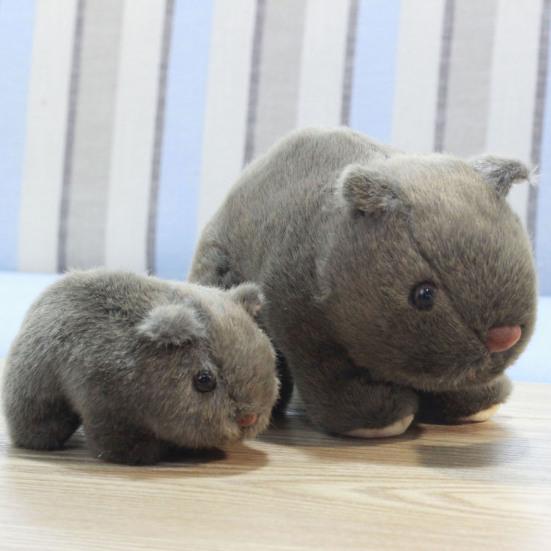 Simulation Wombat Toy Lovely Vivid Expression Birthday Gift Stuffed Guinea Pig Animal Toy for Girl