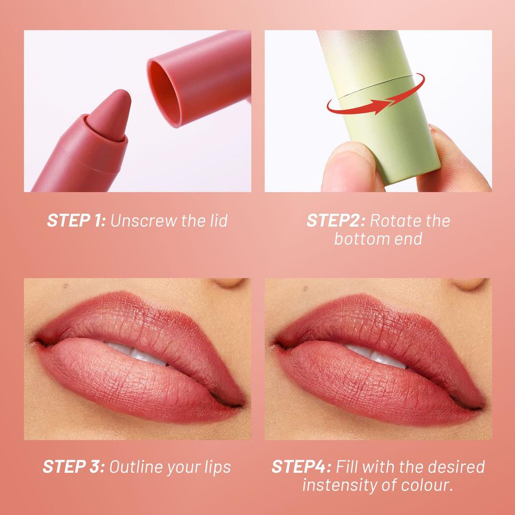 Nude Series Velvet Matte Lipstick Pencil Waterproof Long Lasting Red Lip Stick Non-Stick Cup Makeup Lip Tint Pen Cosmetic Makeup