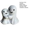 Hugging Ghosts Figurine Tabletop Ghost Decoration Halloween Decor Ghost Statue for Home Mantel Office Desk Shelf Decor