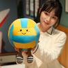 Adorable Cartoon Volleyball Plush Toy Soft Stuffed Doll For Kids And Gifts