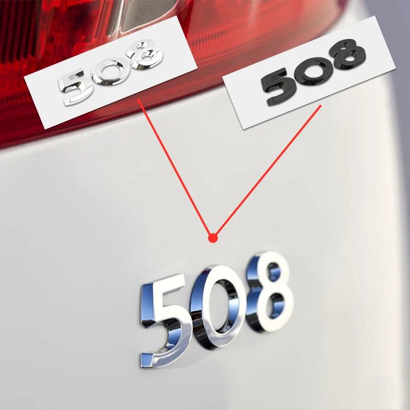 2026 Hot Car Sticker 3D Car Accessories Styling Decal Rear Door Badge Car Body Emblem For Peugeot 208 301 308 408 508 2008 3008