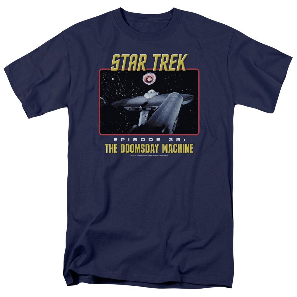 26 Star Trek The Doomsday Machine T Shirt Licensed Sci-Fi TV Classic Tee Navy Blue Unisex T-Shirt M