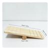 Hamster Balance Board Toy Climbing Ladder Made of Wood with Sturdy Center Bar for Gentle